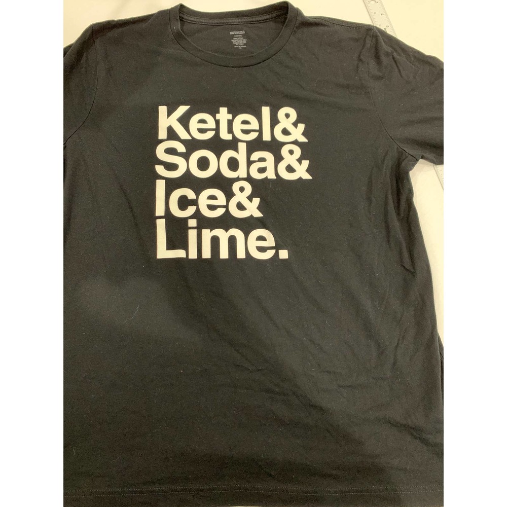 Tangerine Short Sleeve T-Shirts for Men Ketel Soda Ice Lime Size XL